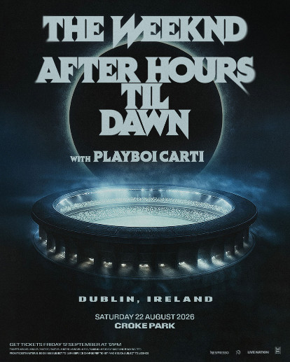 The Weeknd Croke Park Aug2026 Concert Poster